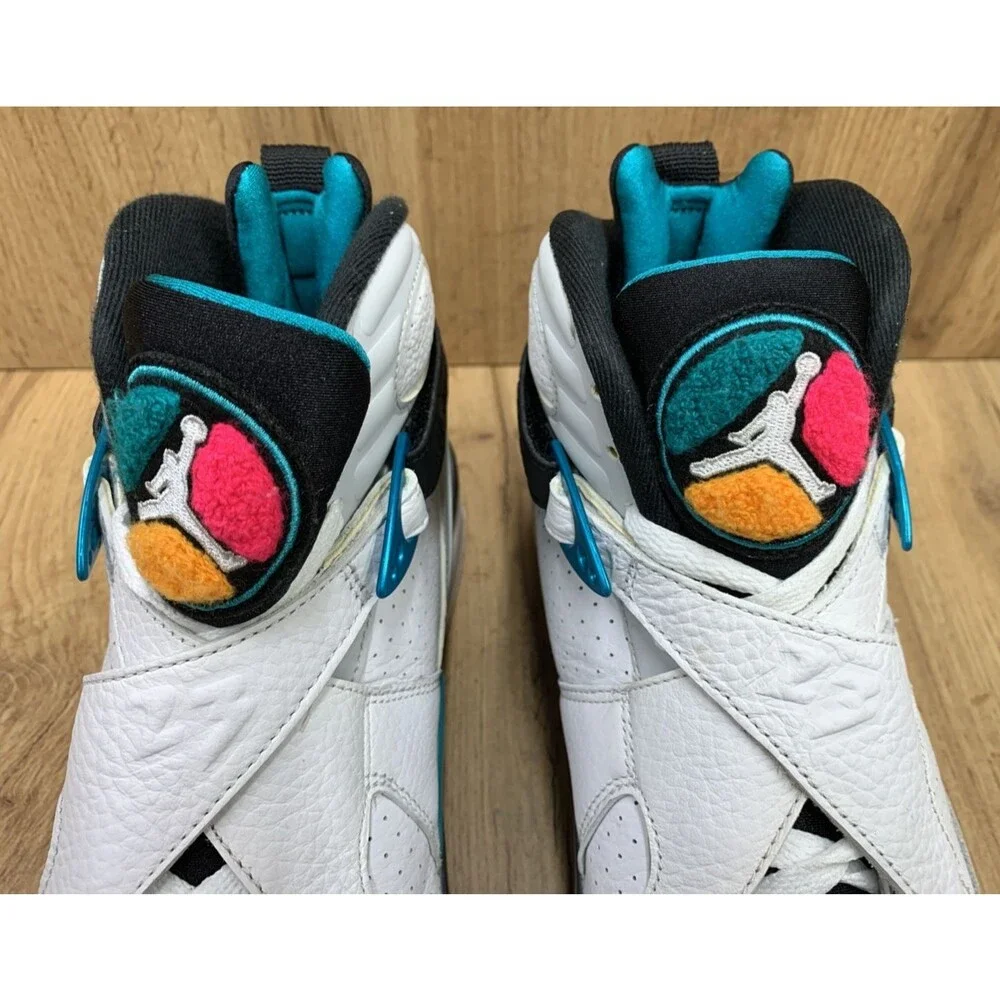Jordan 8 Retro South Beach 2018 Sneaker Shoes 305381-113 White Turbo Green 8.5